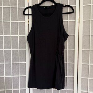Athleta Black Tank with Side Twist Detail L